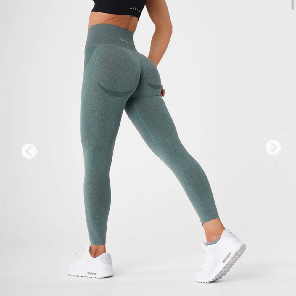 NVGTN forest green contour seamless leggings